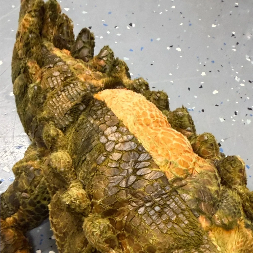 Plush Crocodile Puppet Toy - Green -